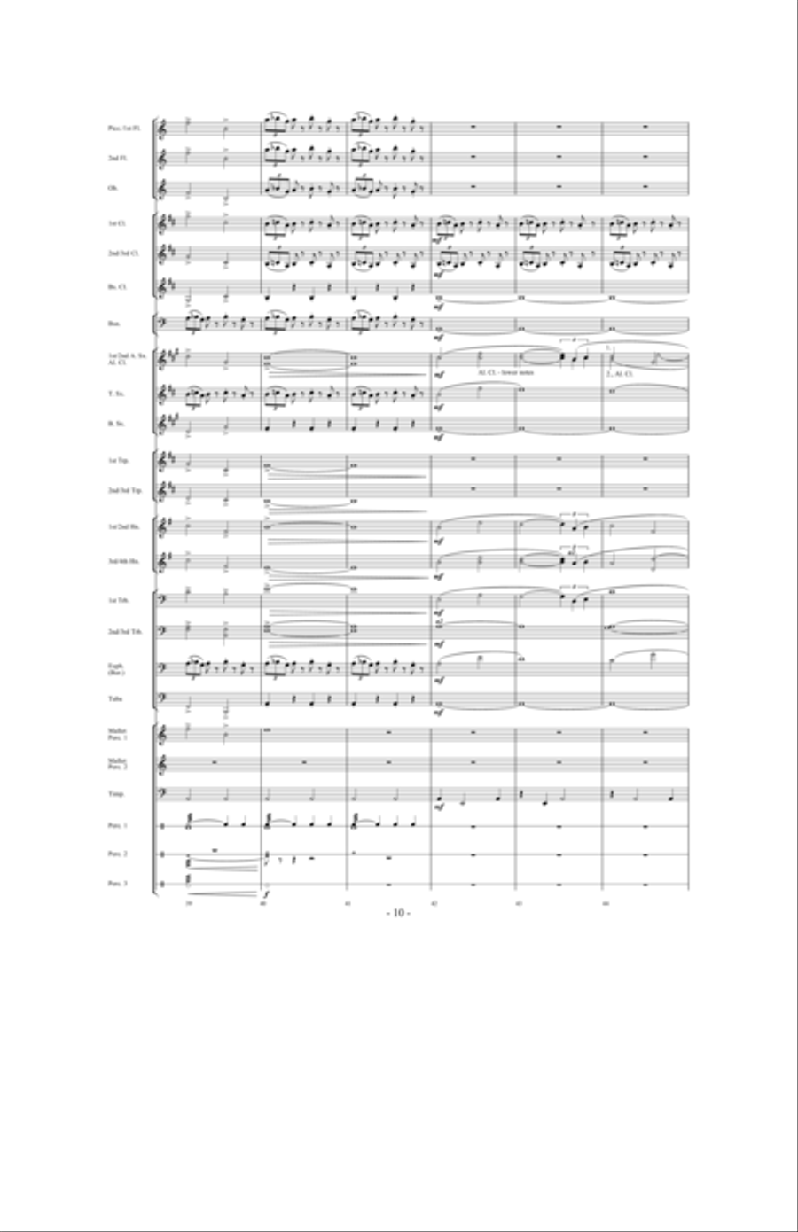 In Pursuit of Troy Concert Band scores gallery preview page 8
