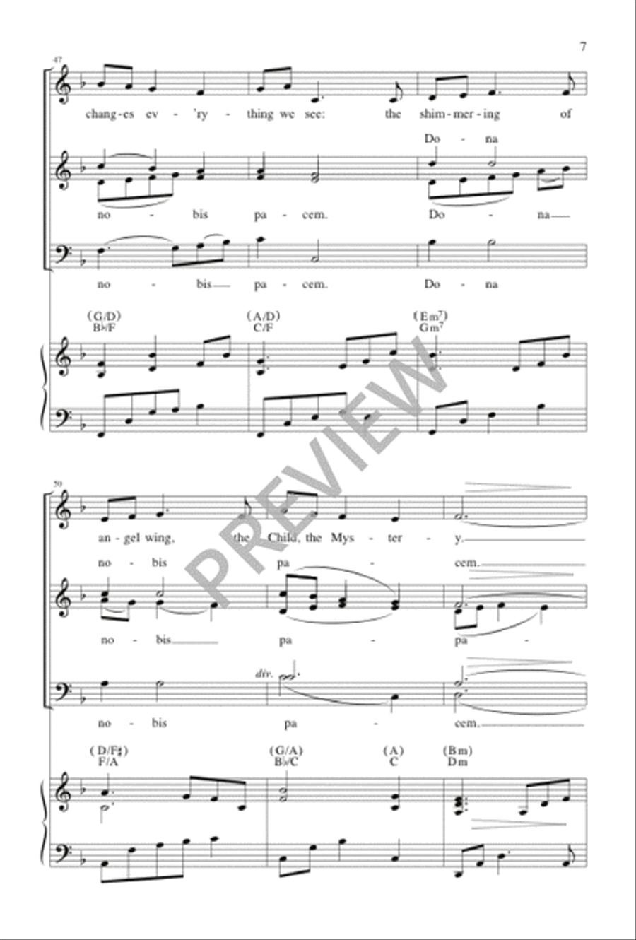 Dream a Dream Dream a Dream 4-Part scores gallery preview page 7
