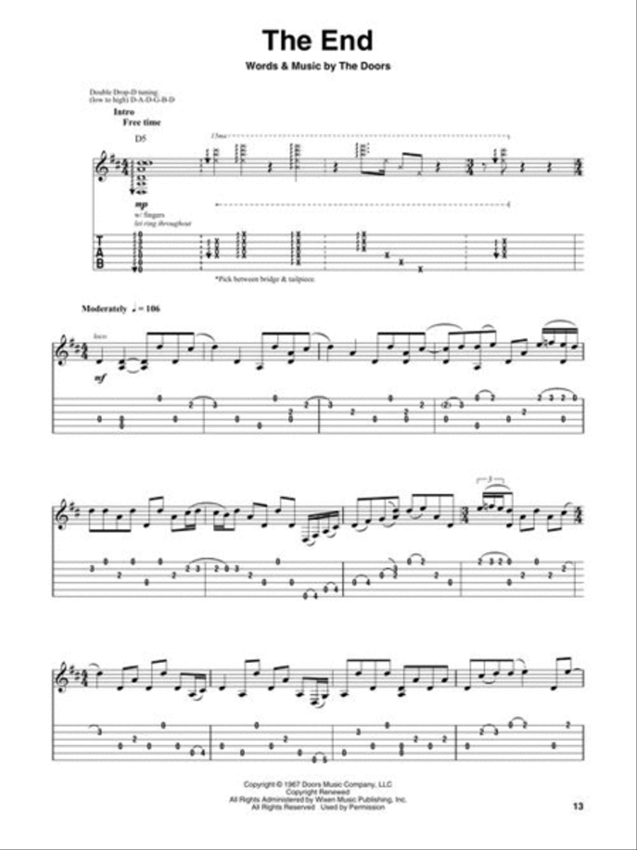 The Doors Electric Guitar scores gallery preview page 6