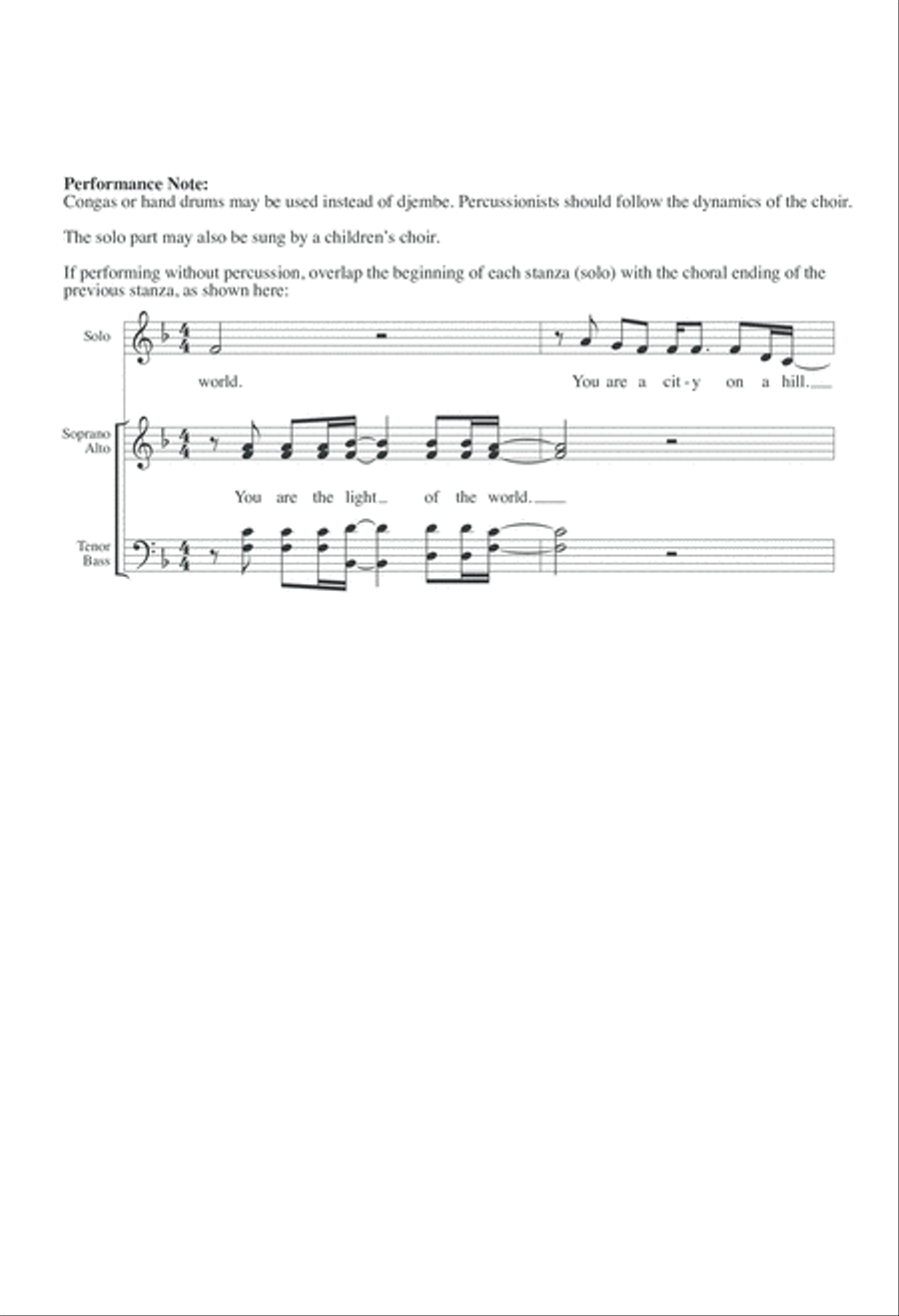 Light of the World 4-Part scores gallery preview page 2