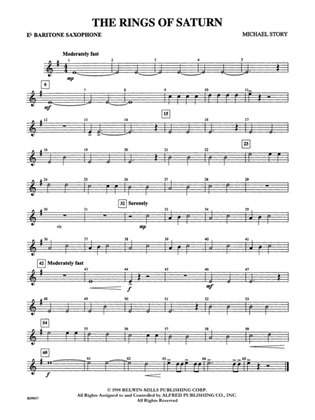 The Rings of Saturn: E-flat Baritone Saxophone