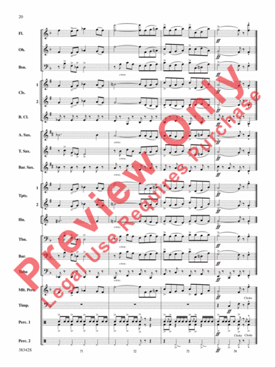 Sousa Classics Concert Band scores gallery preview page 21