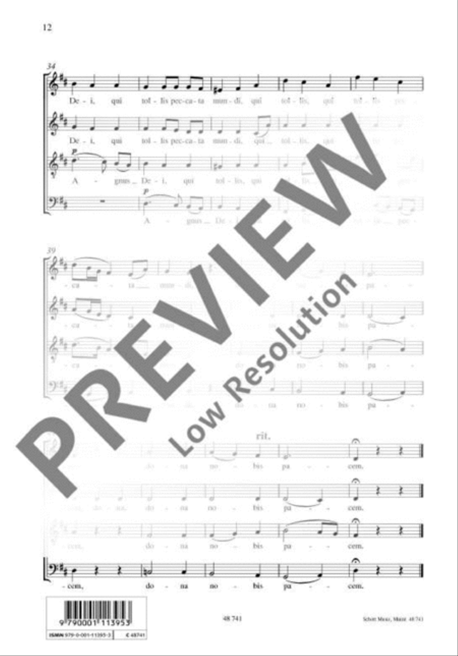 Vier Sätze einer Messe 4-Part scores gallery preview page 13