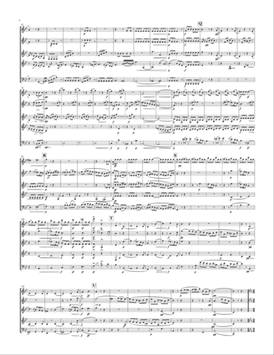 Wind Octet in Eb Major, Op. 103, arranged for Wind Quintet Woodwind Quintet scores gallery preview page 6