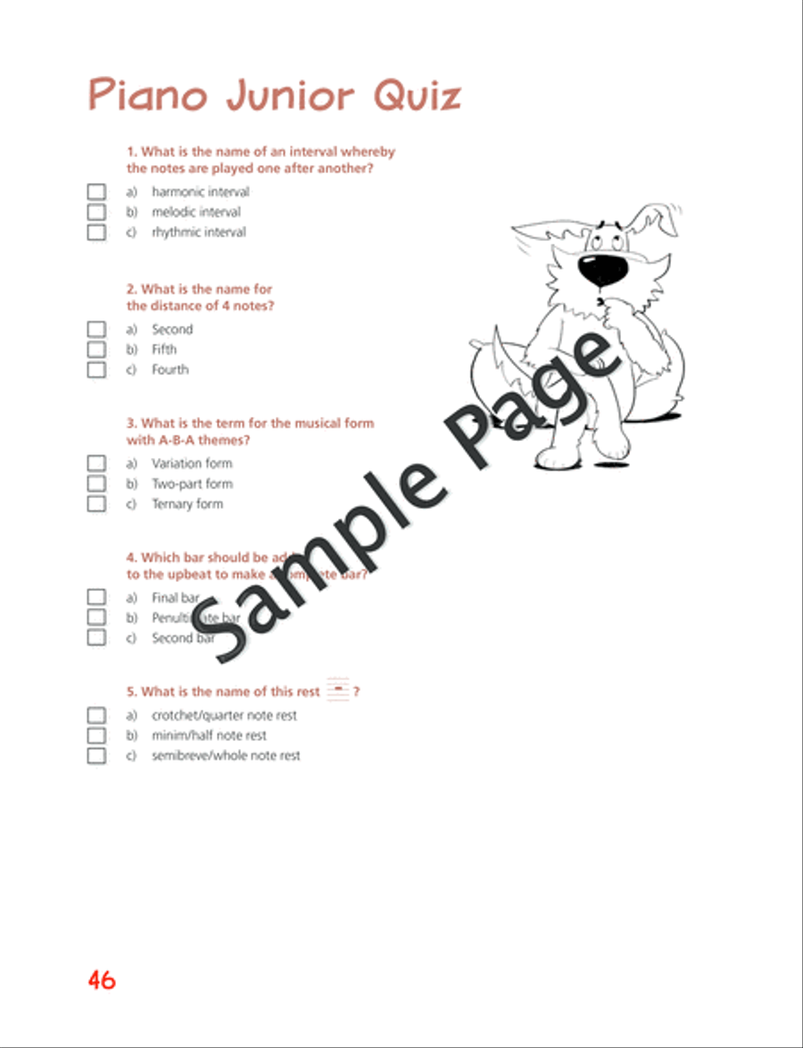 Piano Junior: Theory Book 2 Piano Method scores gallery preview page 47