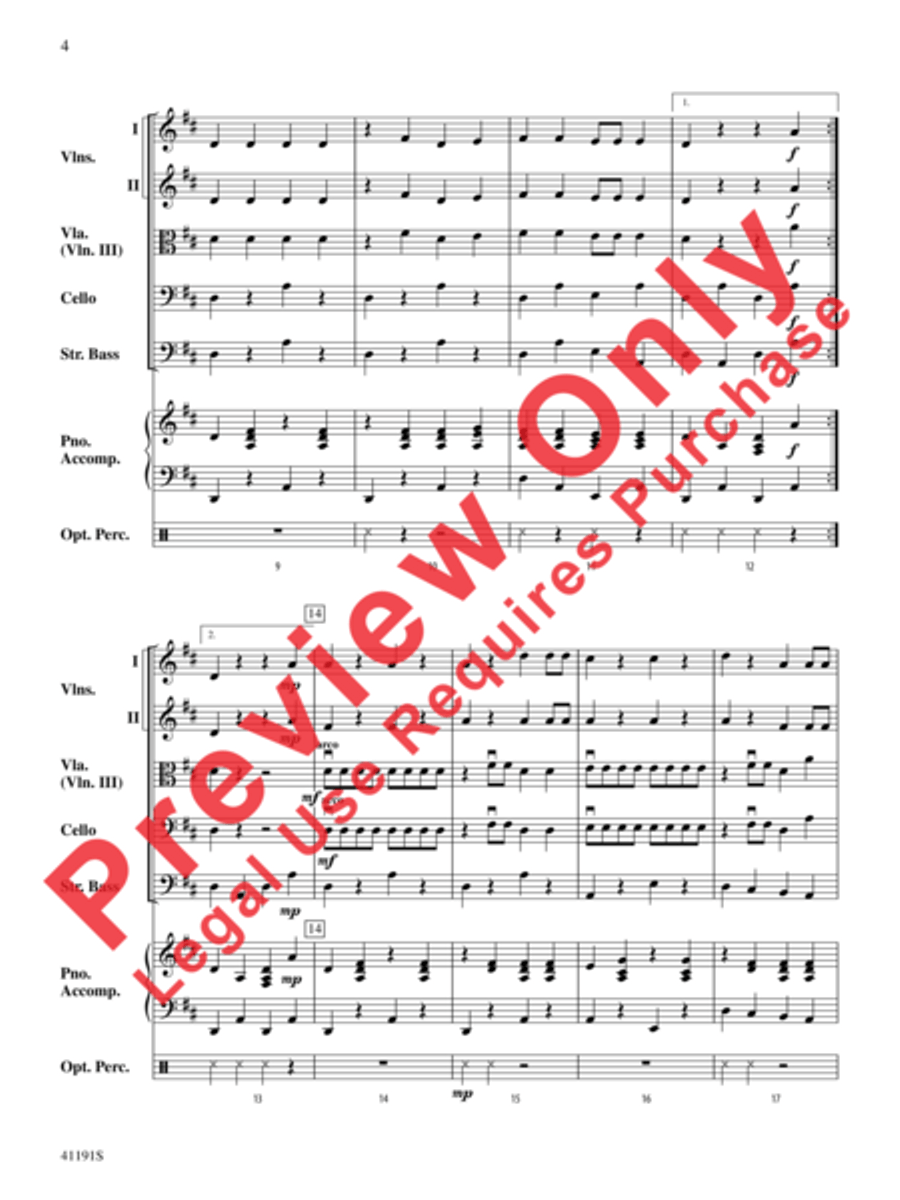 Dry Bones String Orchestra scores gallery preview page 6