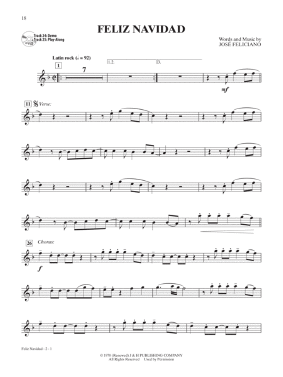 Ultimate Christmas Instrumental Solos Alto Saxophone scores gallery preview page 10