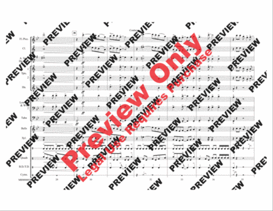 Hawaii Five-O Marching Band scores gallery preview page 6