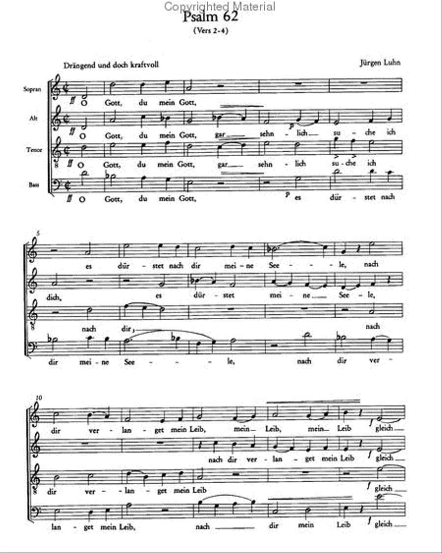 Luhn: O Gott, du mein Gott; Lobet den Herrn Score scores gallery preview page 3
