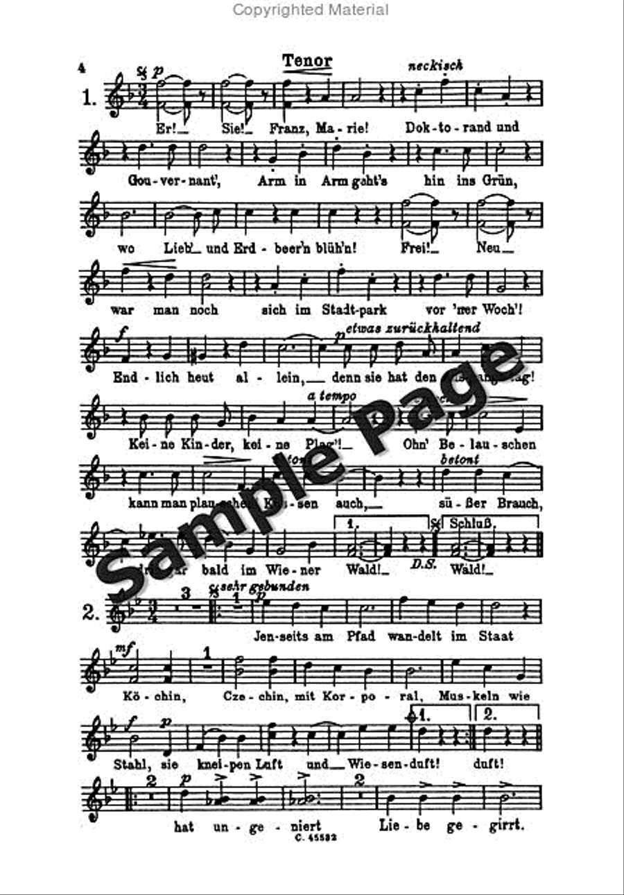 Wiener Wald Op. 325 Choir scores gallery preview page 5