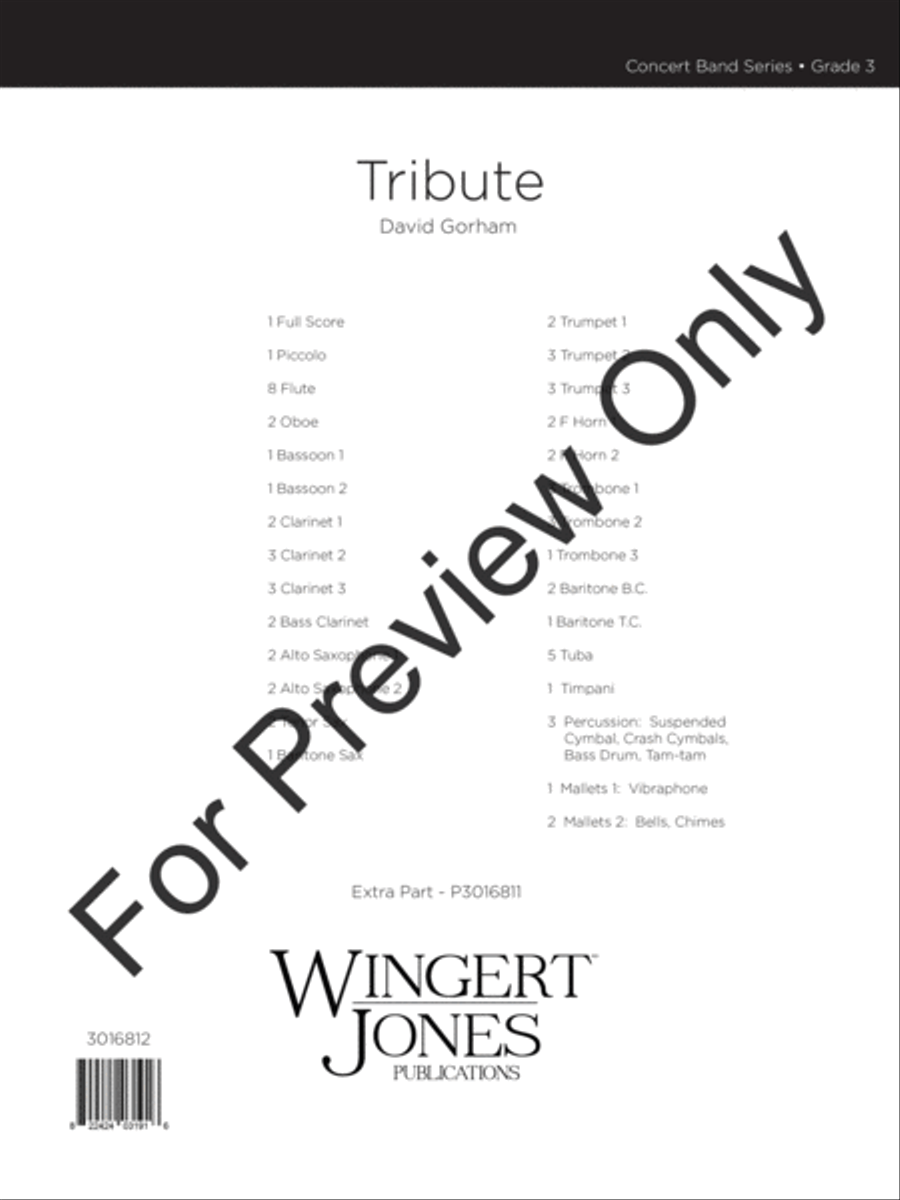 Tribute Concert Band scores gallery preview page 2