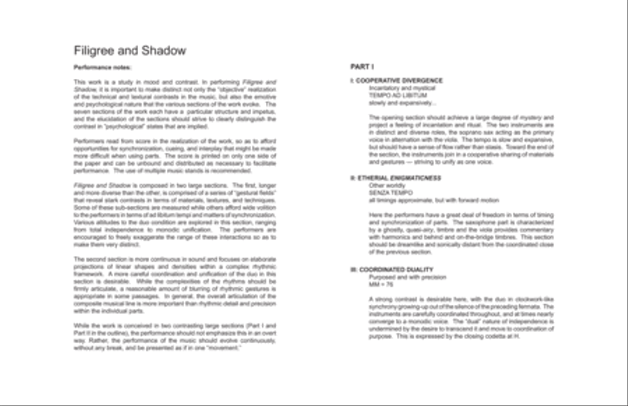 [Thompson] Filigree and Shadow Soprano Saxophone scores gallery preview page 6
