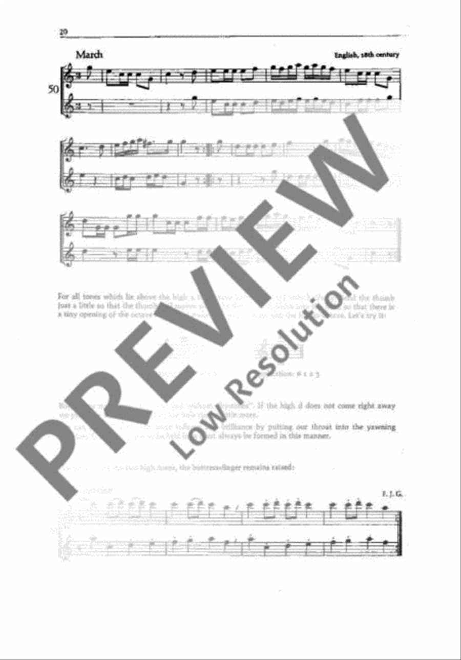 Method for the Treble Recorder Alto Recorder scores gallery preview page 21