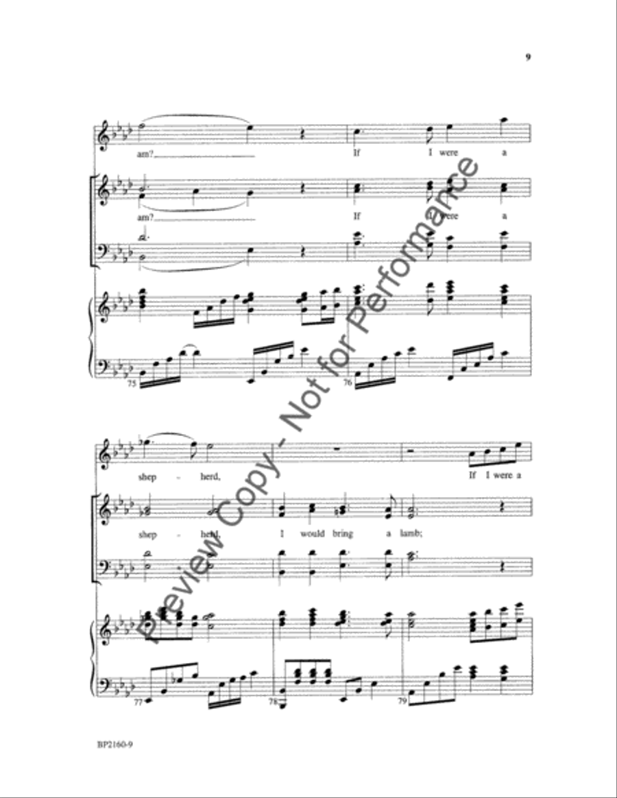 In the Bleak Midwinter - Hayes 4-Part scores gallery preview page 9