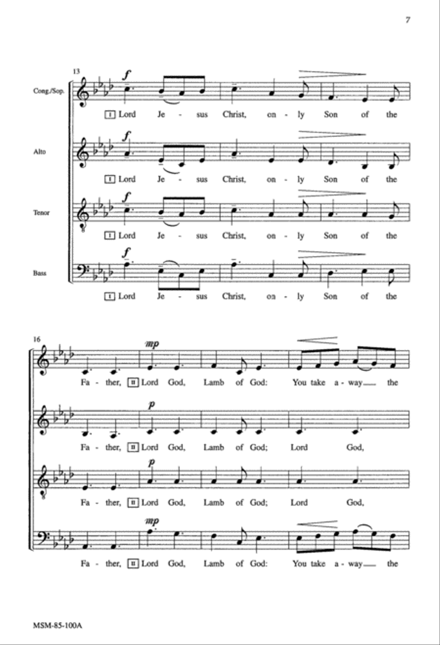 A New Song 4-Part scores gallery preview page 6