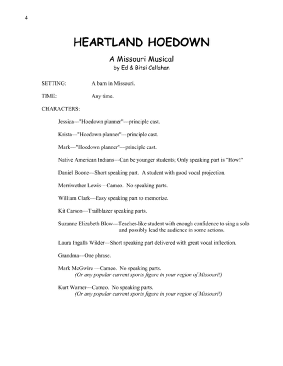 Heartland Hoedown Teacher Production Handbook HH 111 image number null