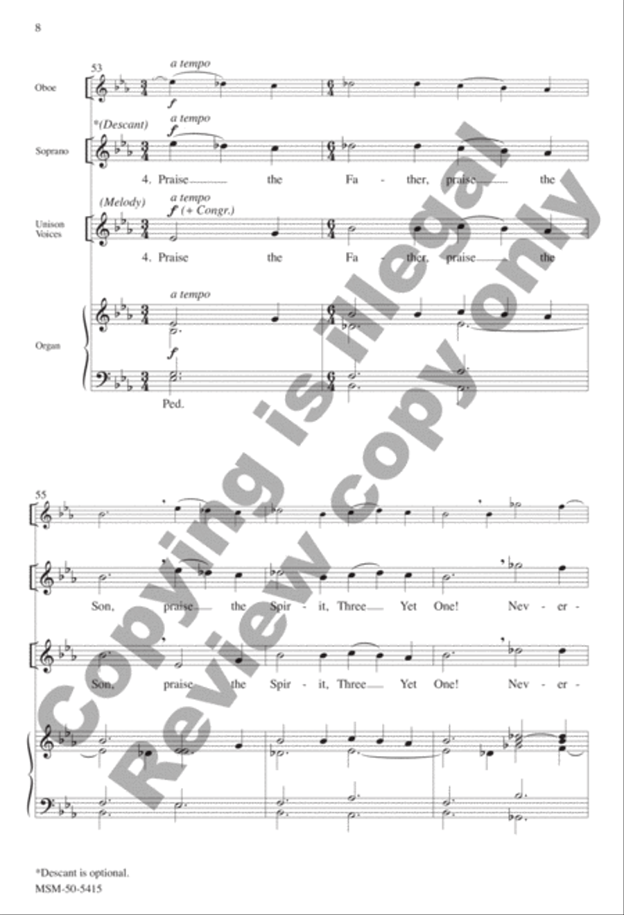 Holy Spirit, Gift of God Divisi scores gallery preview page 8