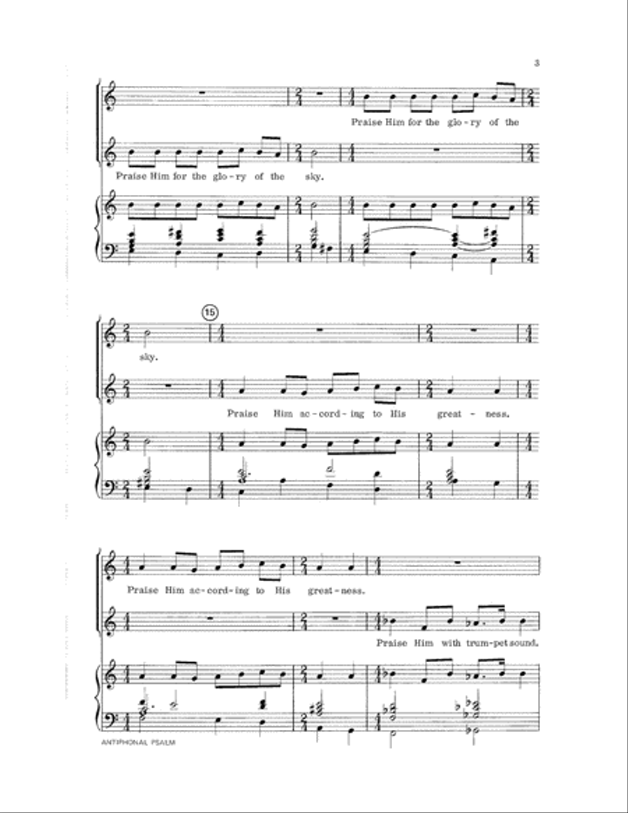 Antiphonal Psalm Choir scores gallery preview page 3