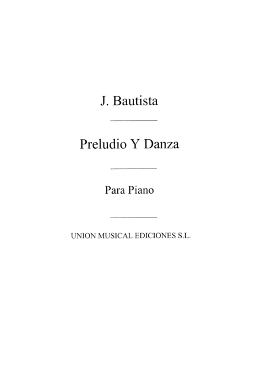 Preludio Y Danza For Piano Piano Solo scores gallery preview page 1