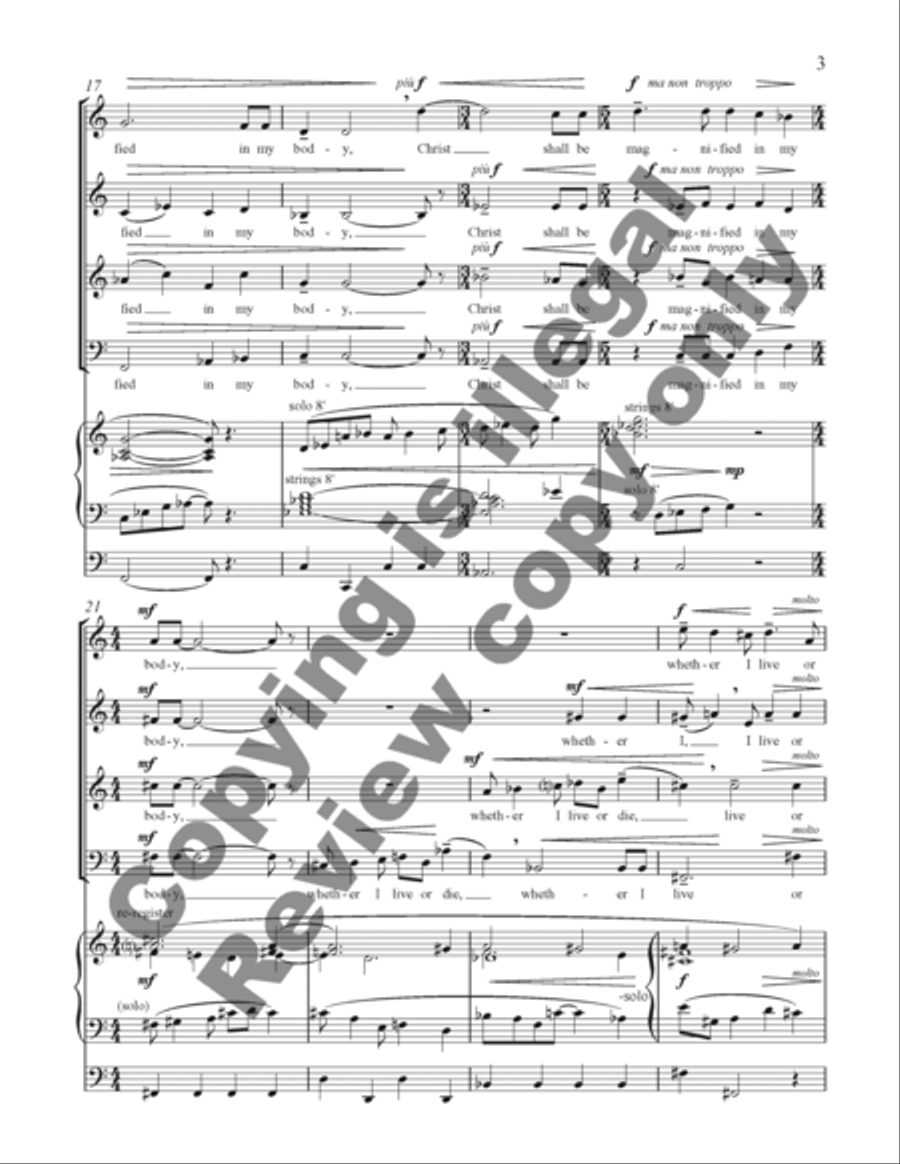 To Live Is Christ To Live Is Christ 4-Part scores gallery preview page 12