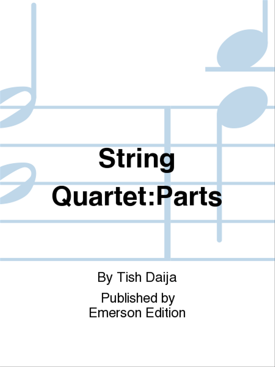 String Quartet:Parts String Quartet:Parts String Quartet scores gallery preview page 1