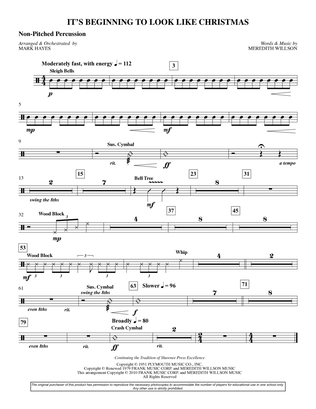 It's Beginning To Look Like Christmas (arr. Mark Hayes) - Percussion