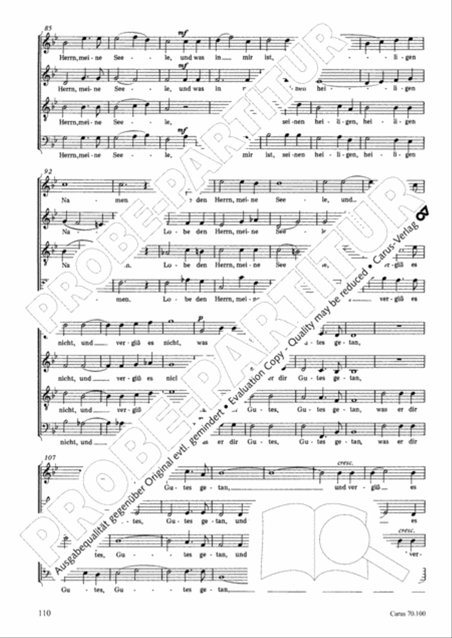 Geistliches Chorbuch der Romantik Choir scores gallery preview page 111