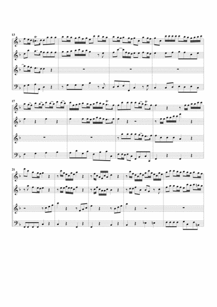 Sonata for 2 alto recorders, oboe and basso continuo, Opus 22, no.1, F major