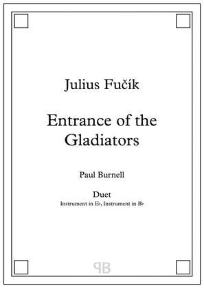Entrance of the Gladiators, arranged for duet: instruments in Eb and Bb