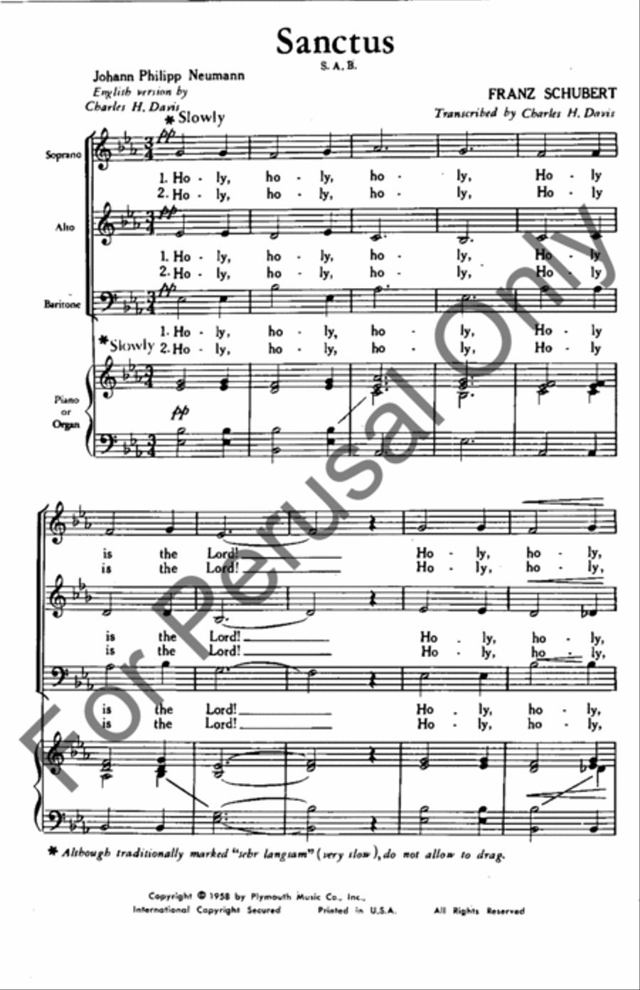 Sanctus (Holy is the Lord) 3-Part scores gallery preview page 2