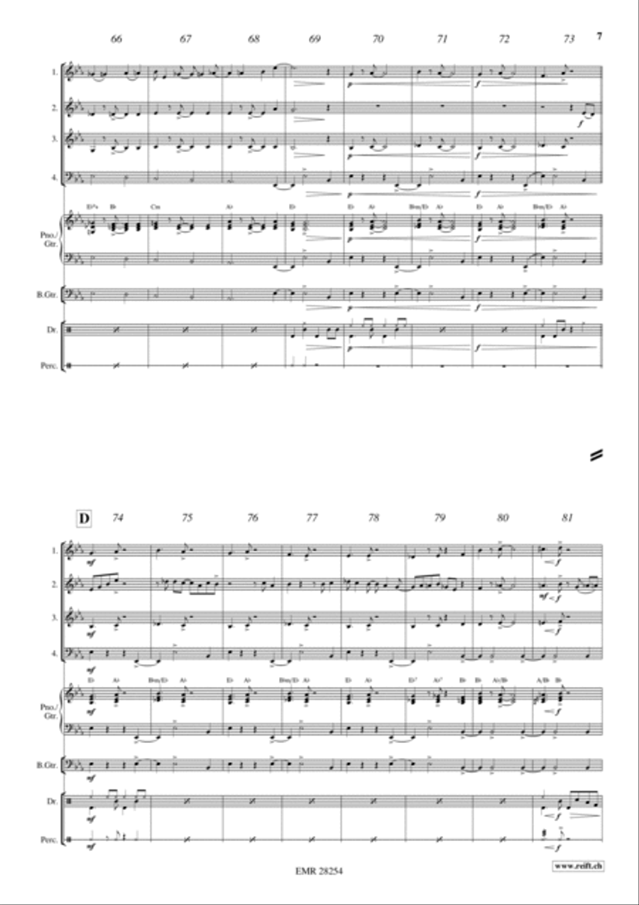 Gospel Time Woodwind Quartet scores gallery preview page 6