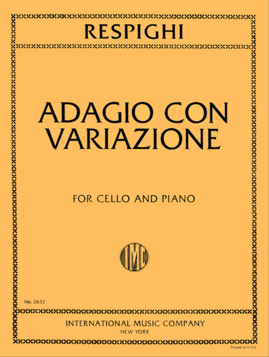 Adagio Con Variazioni Adagio Con Variazioni Piano Accompaniment scores gallery preview page 1