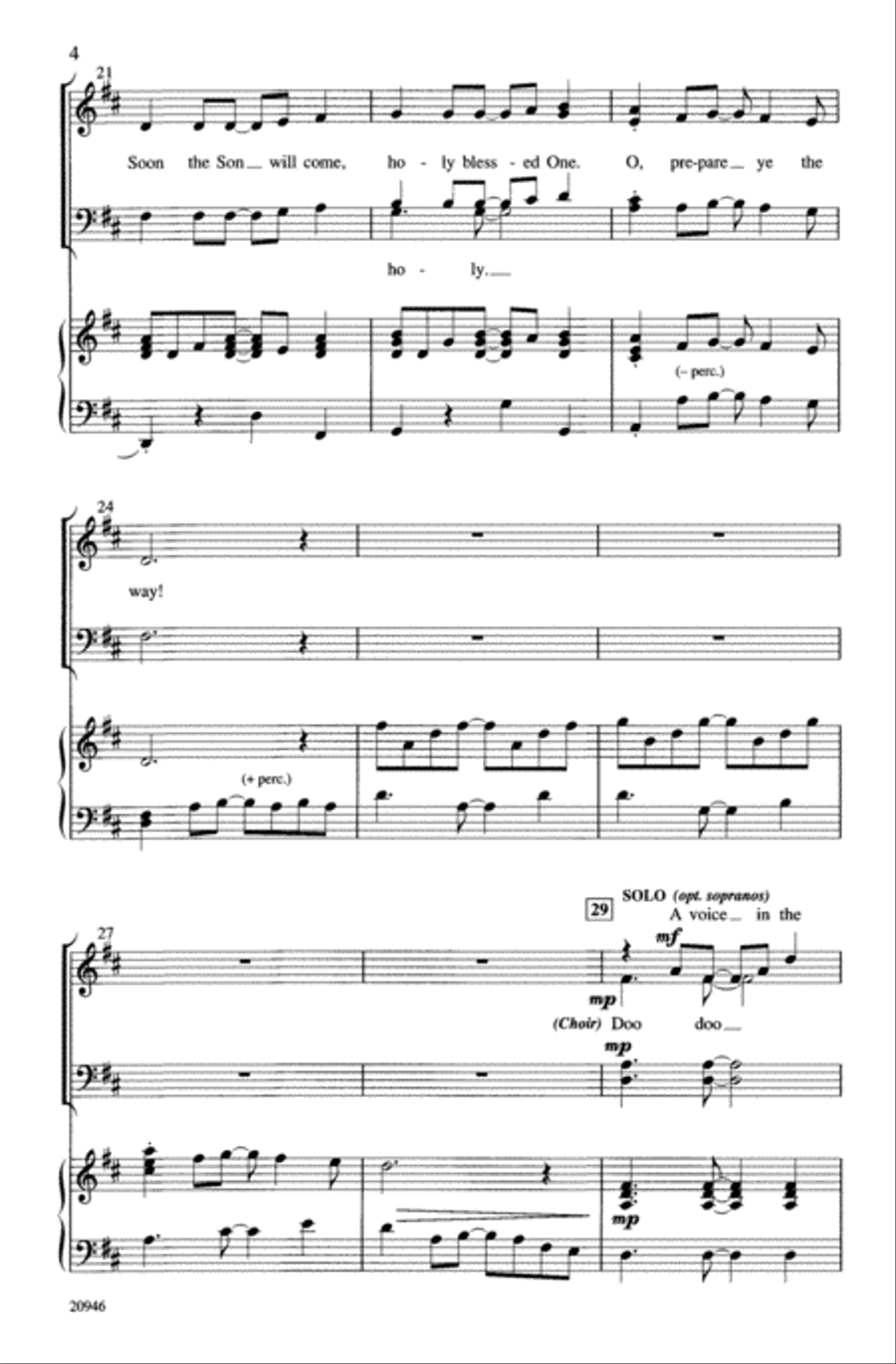 Prepare Ye! 4-Part scores gallery preview page 4