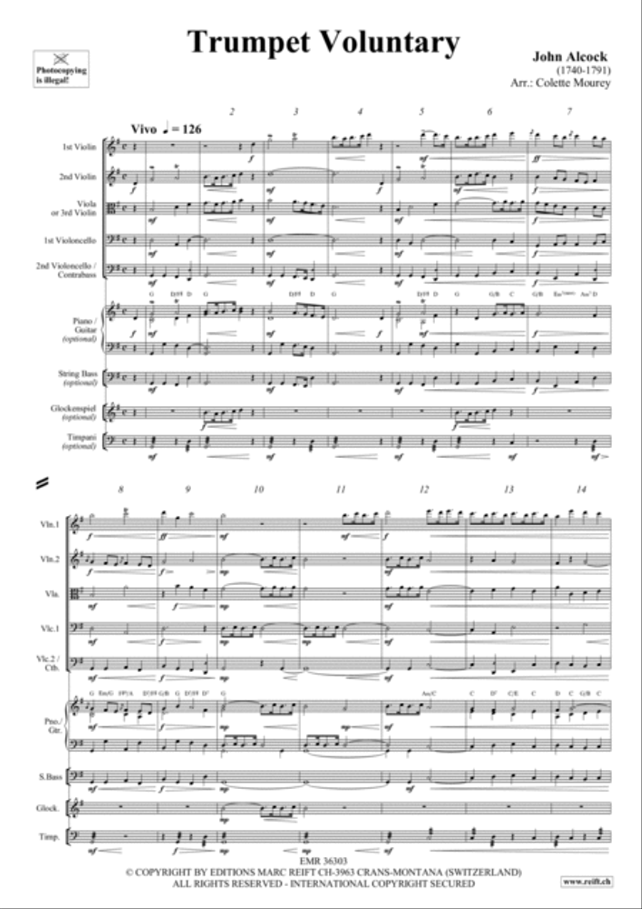 Trumpet Voluntary Trumpet scores gallery preview page 2