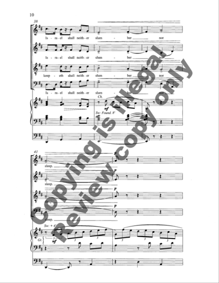 Psalm 121 4-Part scores gallery preview page 12