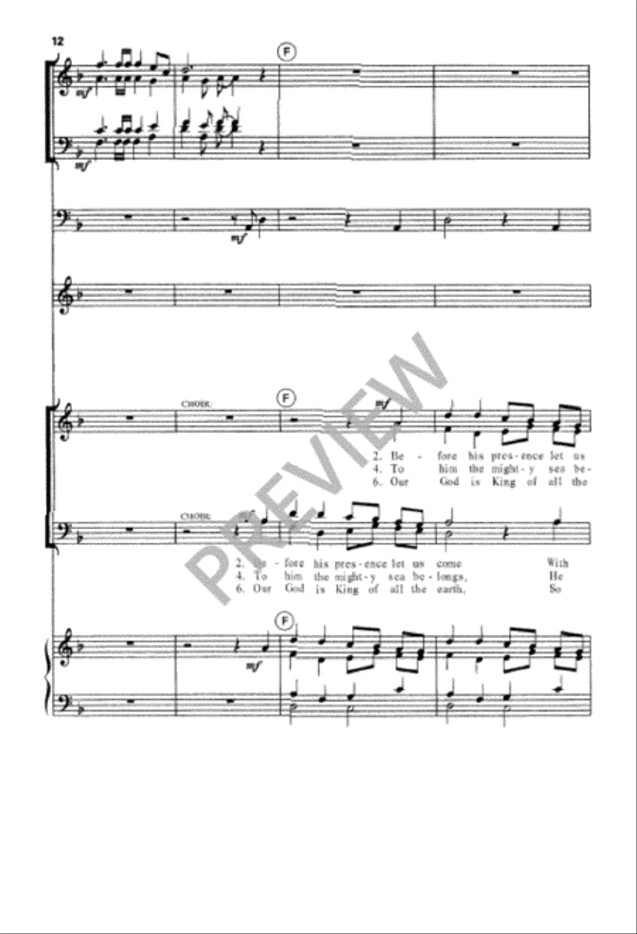 Go Up to the Altar of God 4-Part scores gallery preview page 12