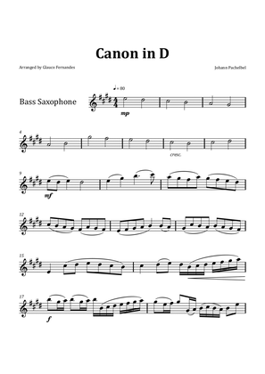 Canon by Pachelbel - Bass Saxophone Solo