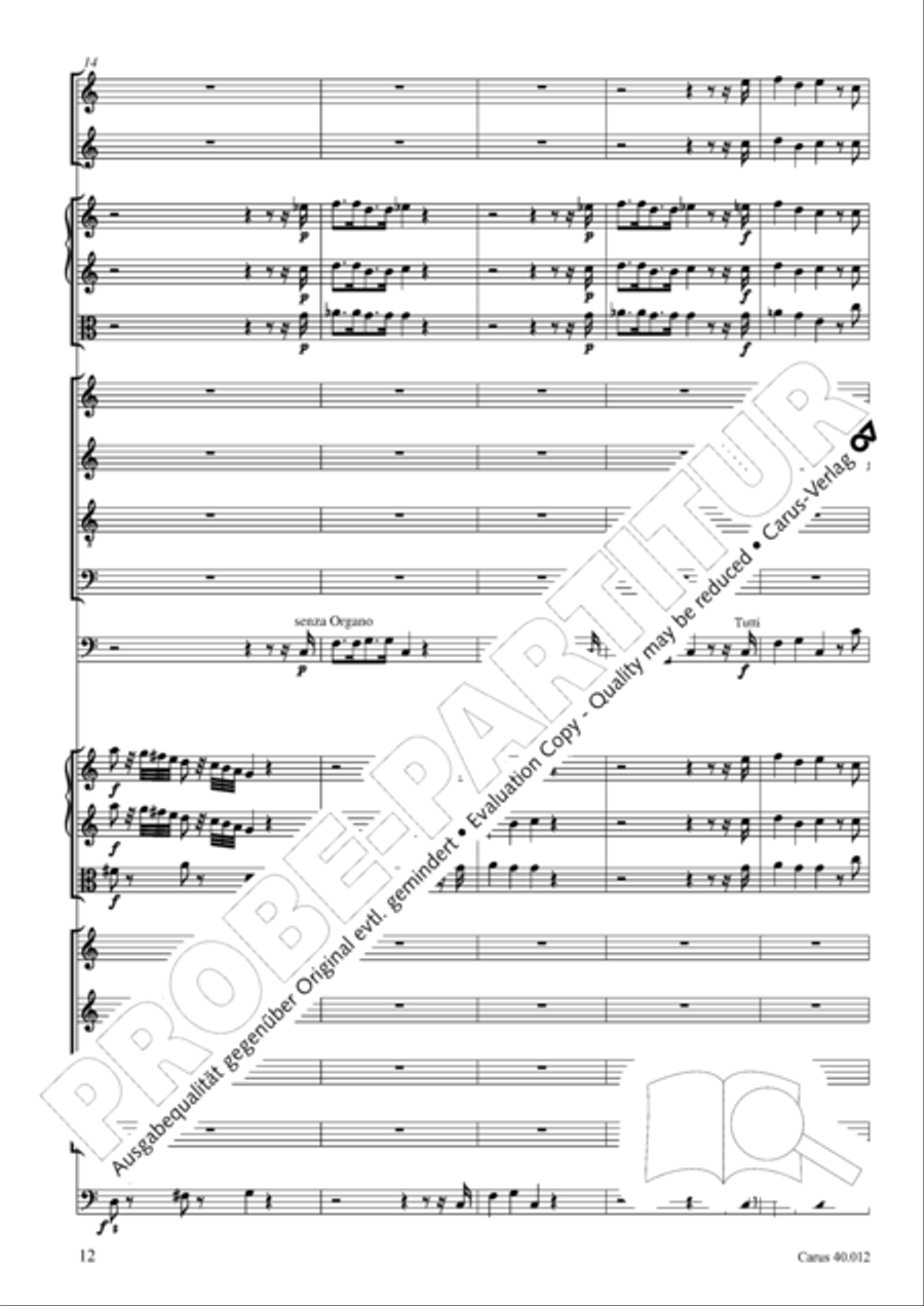 Beatus vir (How blest is he) Psalm 111 4-Part scores gallery preview page 13