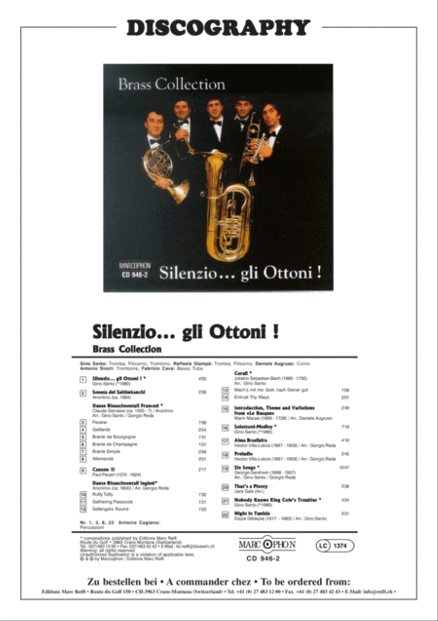 6 Songs Brass Quintet scores gallery preview page 3