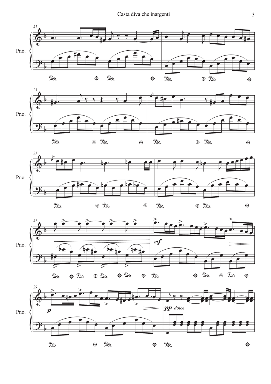 Casta Diva Casta Diva Piano Solo scores gallery preview page 3
