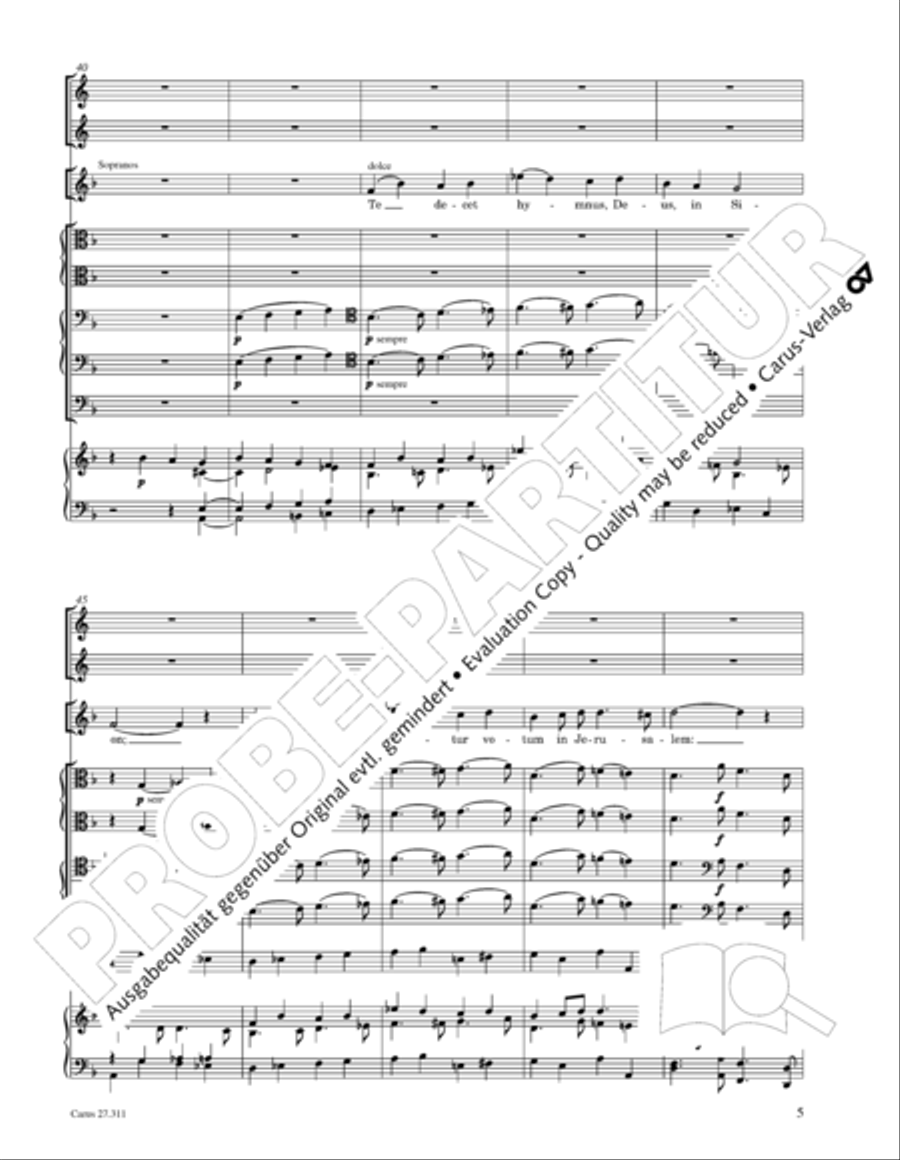 Requiem - church version (Requiem. Fassung mit kleinem Orchester) 4-Part scores gallery preview page 21