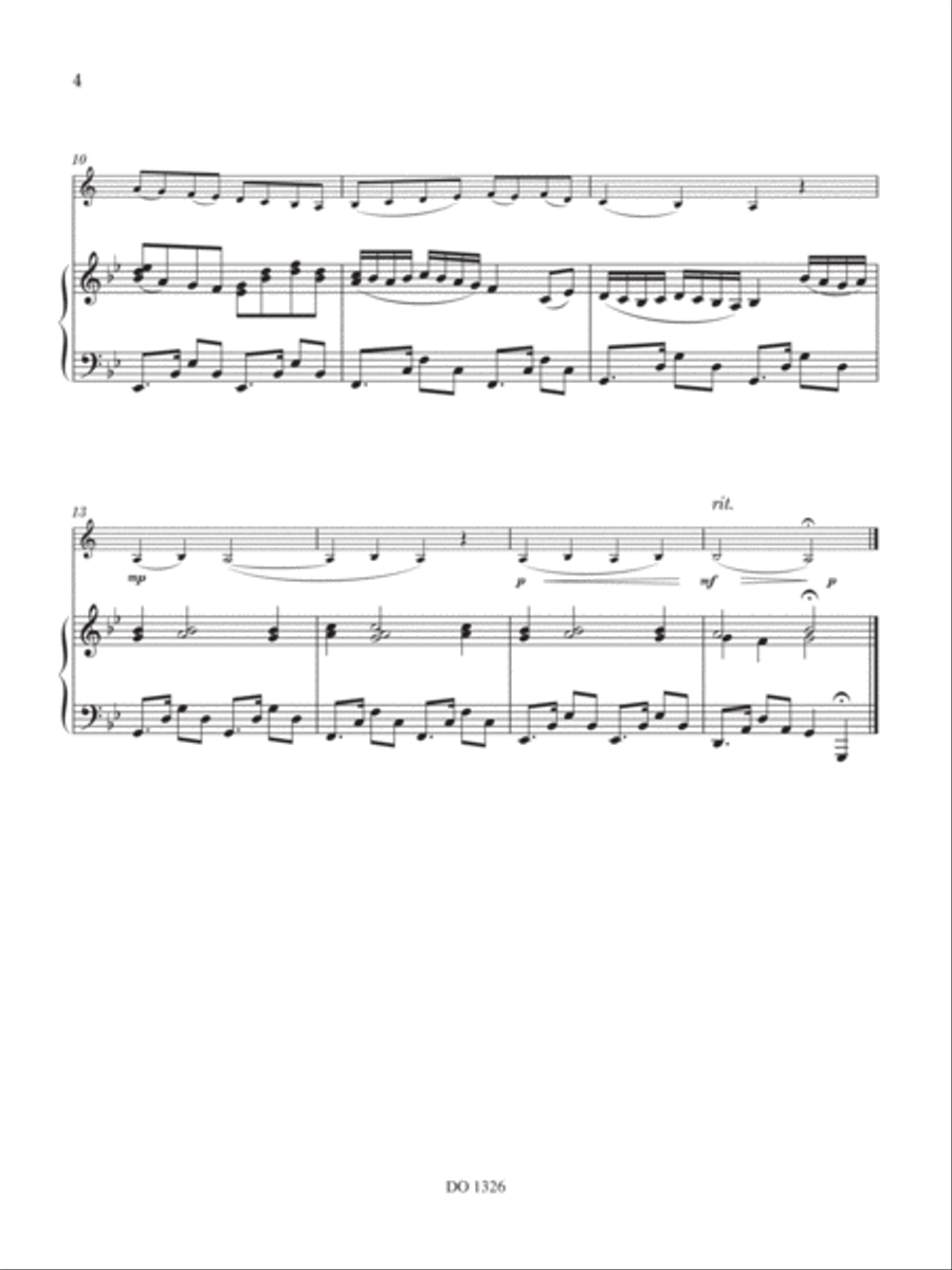 Six pièces de concert Clarinet Solo scores gallery preview page 4