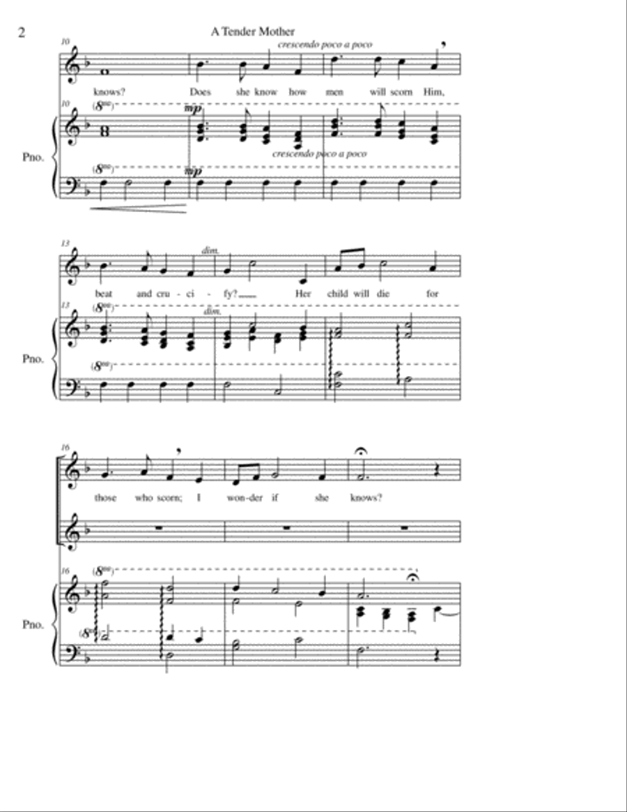 A Tender Mother 3-Part scores gallery preview page 2