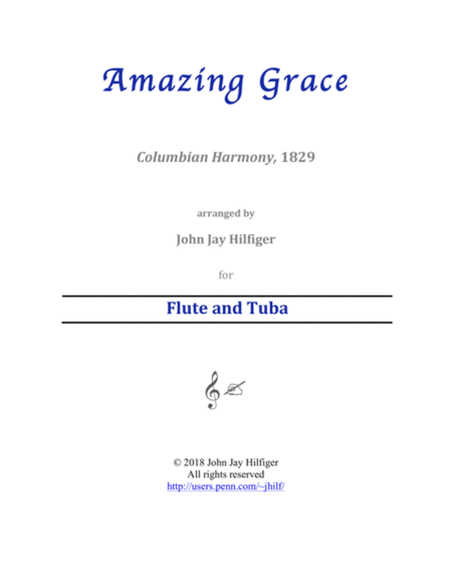 Amazing Grace for Flute and Tuba image number null