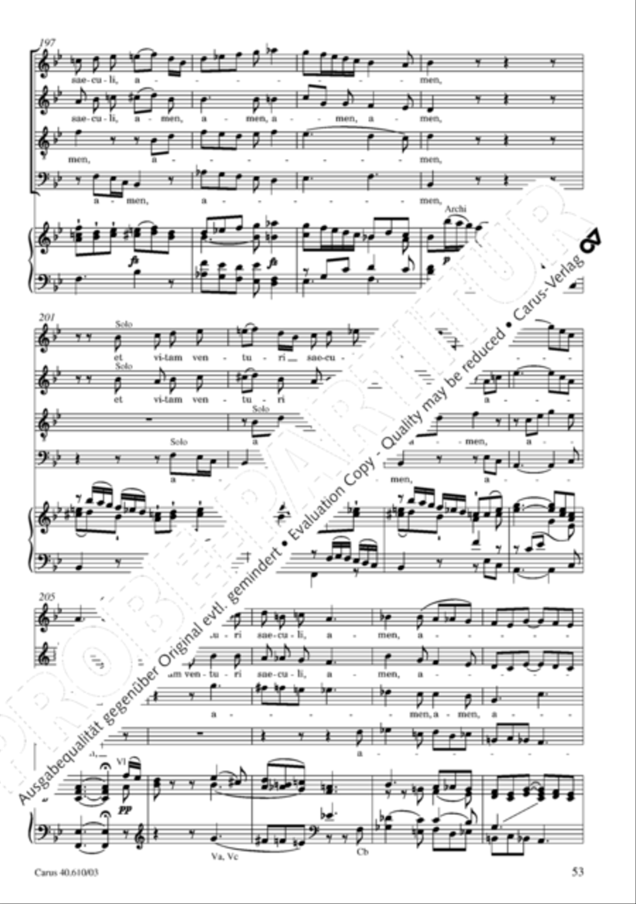 Theresienmesse in B 4-Part scores gallery preview page 54