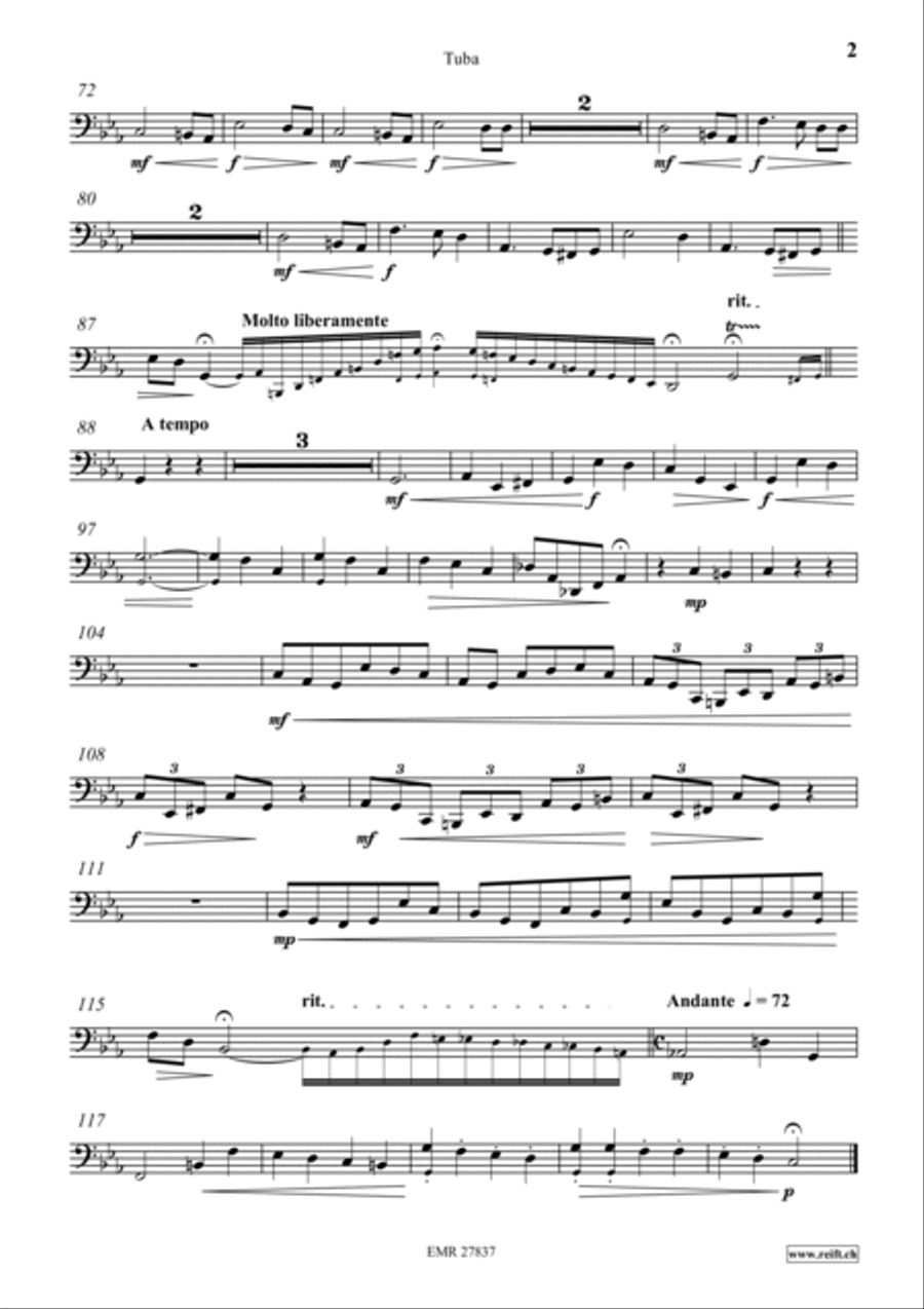 Nocturne Tuba scores gallery preview page 3