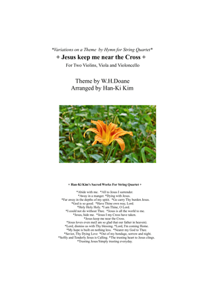 Book cover for Jesus keep me near the Cross (String Quartet)