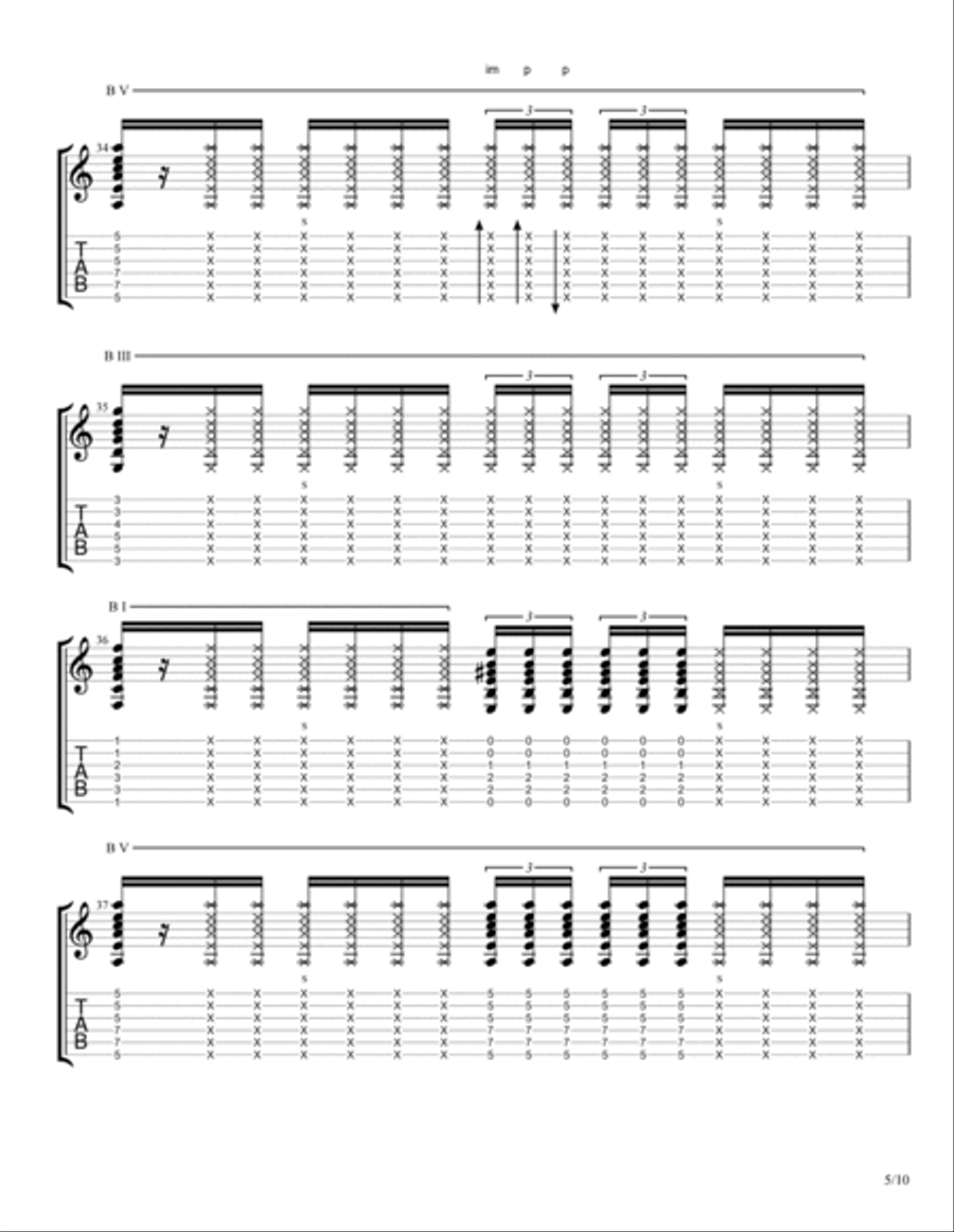 The Most Evolved Acoustic Guitar scores gallery preview page 5