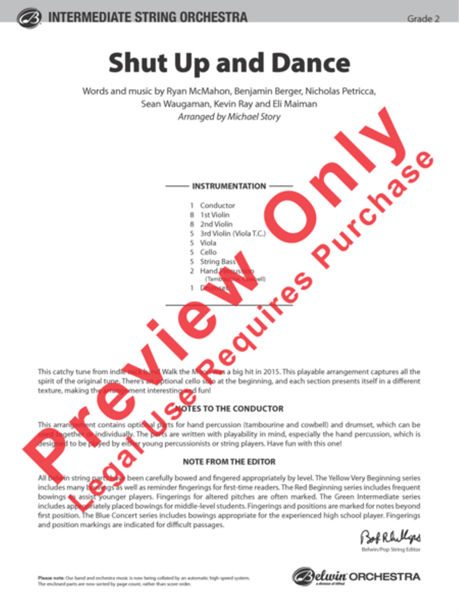 Shut Up and Dance String Orchestra scores gallery preview page 2
