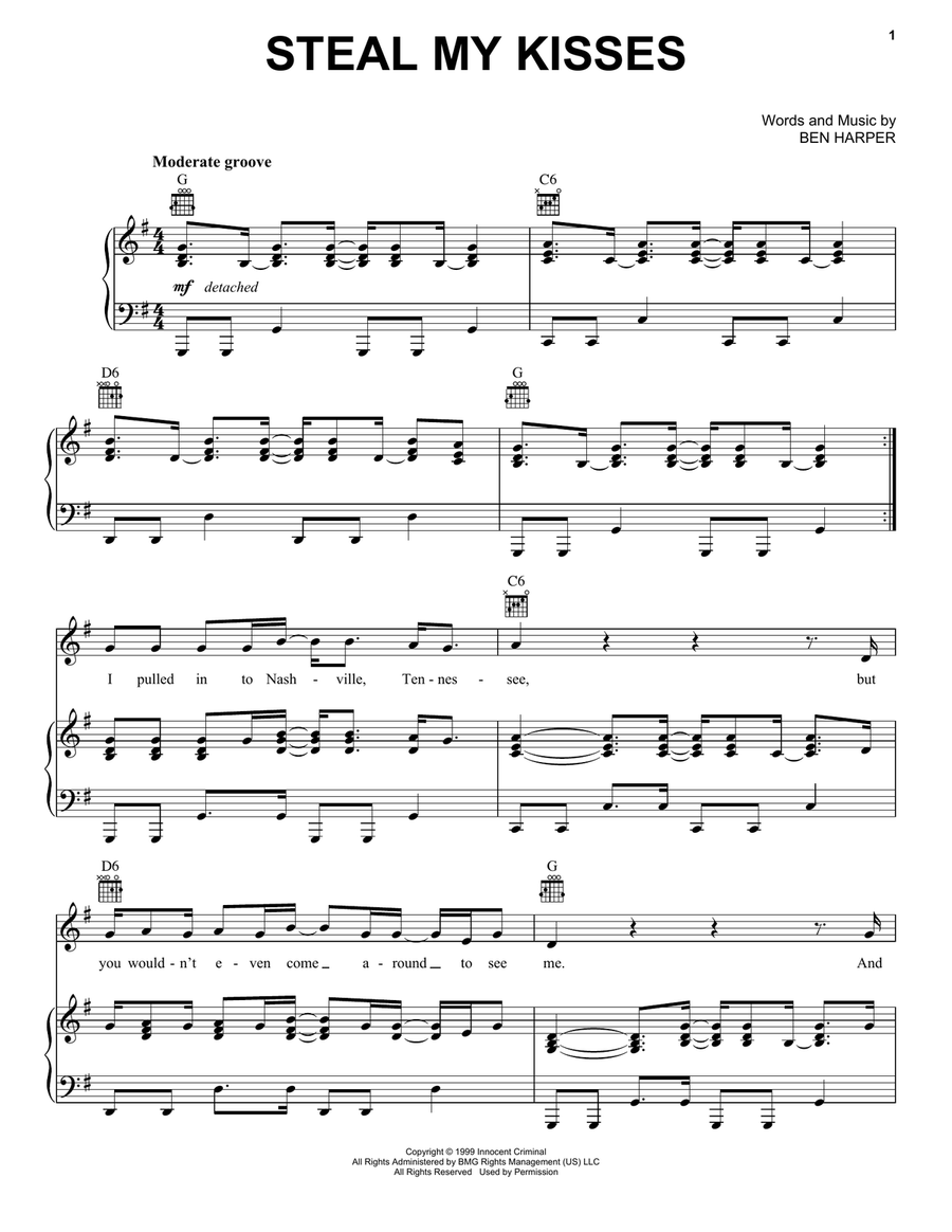 Steal My Kisses Steal My Kisses Acoustic Guitar scores gallery preview page 1